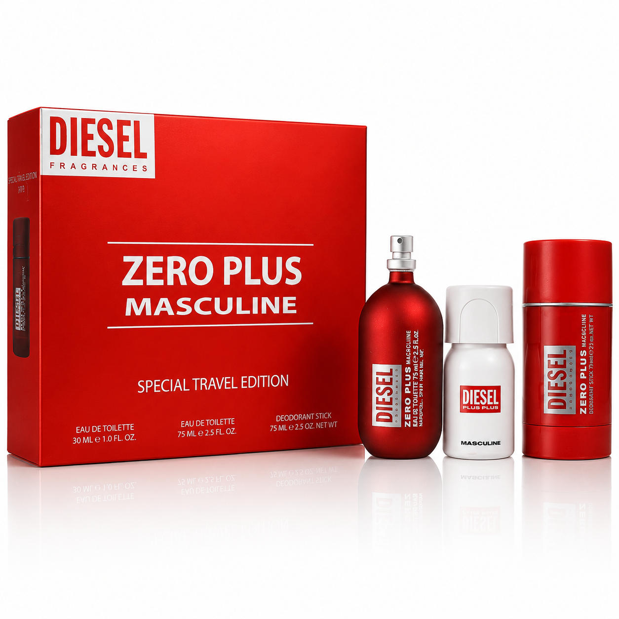 Kit Diesel Zero Plus Masculine Special Travel Edition