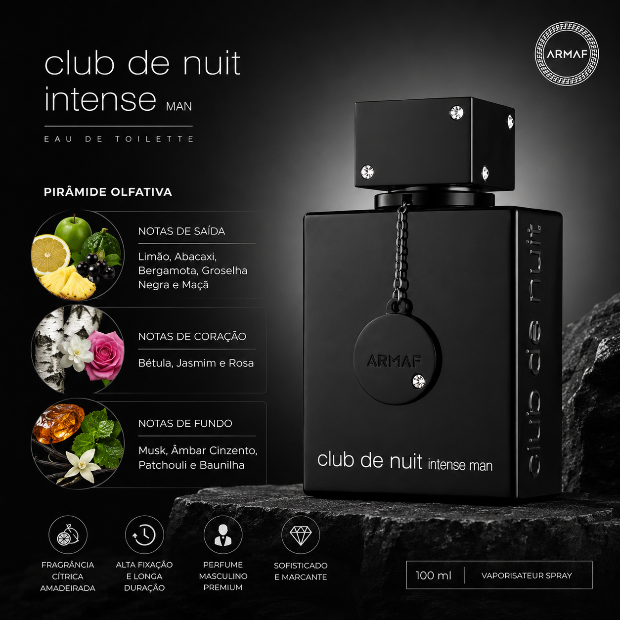 Club de Nuit Eau De Toilette Intense Man 100ml